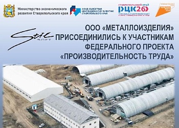 ООО "Металлоизделия" присоединились к участникам федерального проекта "Производительность труда"